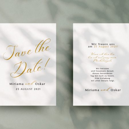 Einfache   Save-the-date Karte JSO33