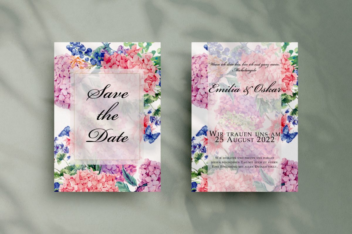 Save-the-Date Code KSO55 Blumen Save-the-Date-Karte|Save-the-Date Code KSO55 Blumen Save-the-Date-Karte|Save-the-Date Code KSO55 Blumen Save-the-Date-Karte
