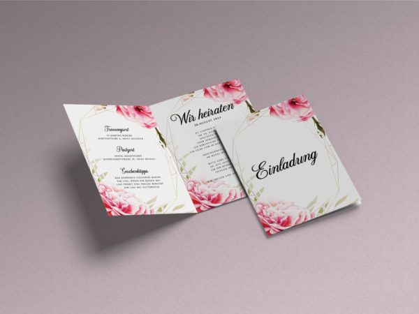 Blumen  Save-the-date Karte KSO88|||