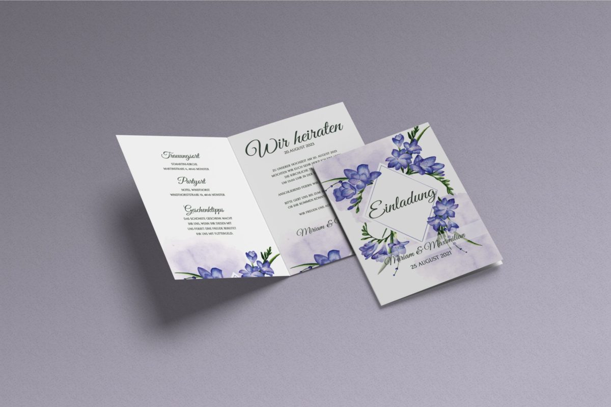 Blumen  Save-the-date Karte KSO91|||