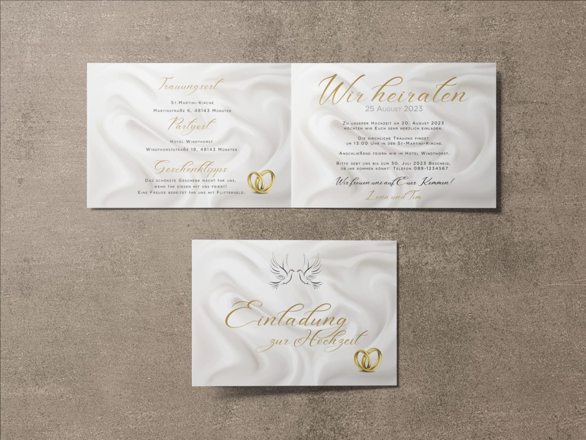 Luxuriöse   Save-the-date Karte LSO69|||