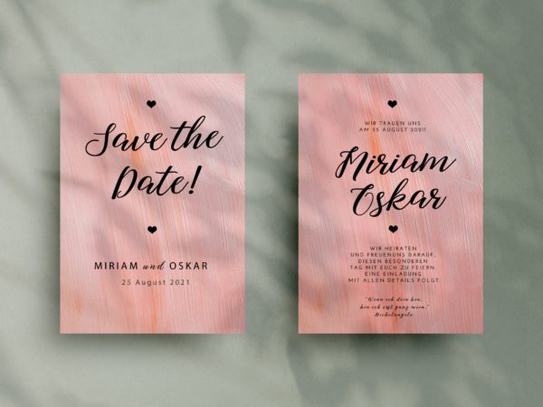 Einfache   Save-the-date Karte JSO35||