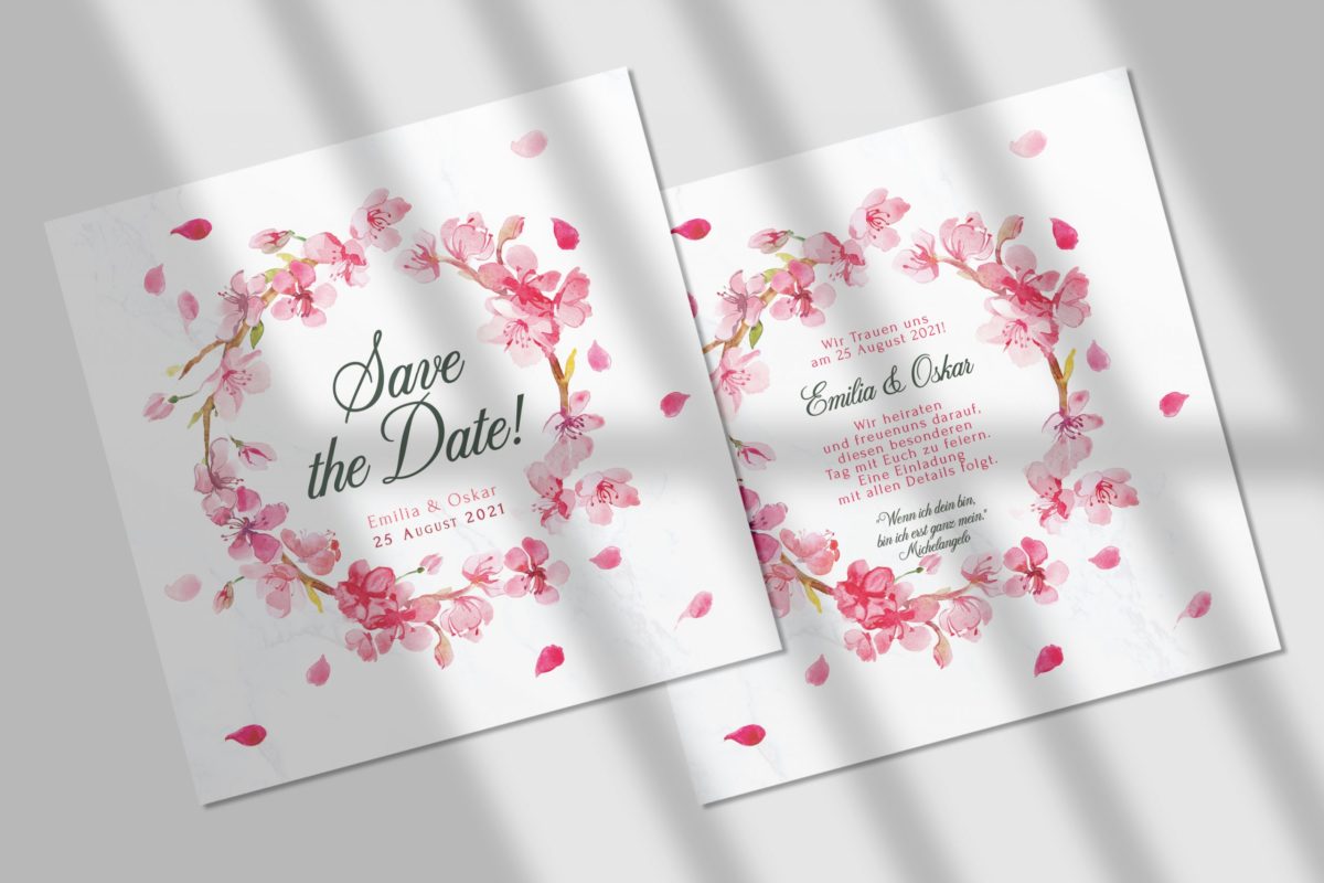 Blumen  Save-the-date Karte KSO68|std-KSO68_1|