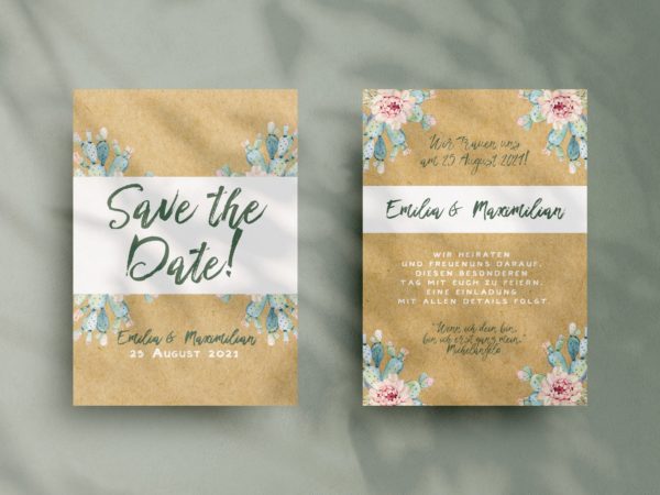 Kreative   Save-the-date Karte SNAP35||