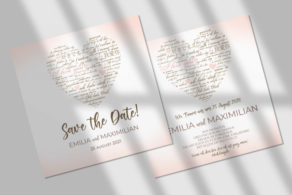 Stilvolle   Save-the-date Karte SSO41|std-SSO41_1|std-SSO41_2