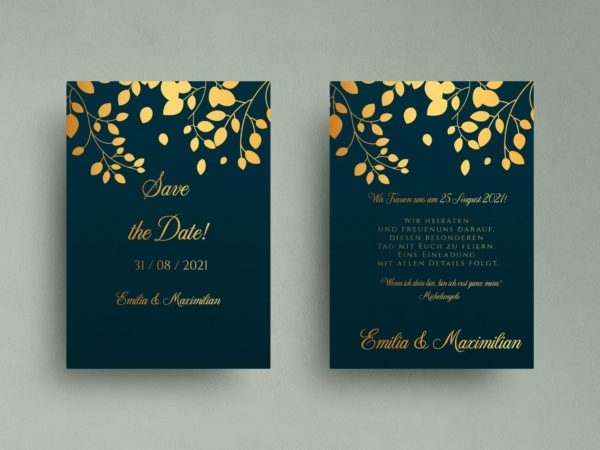 Stilvolle   Save-the-date Karte SSO96|std-SSO96_1|std-SSO96_2